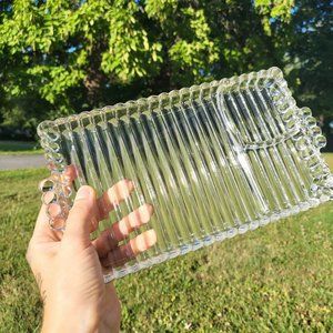 Glass snack tray